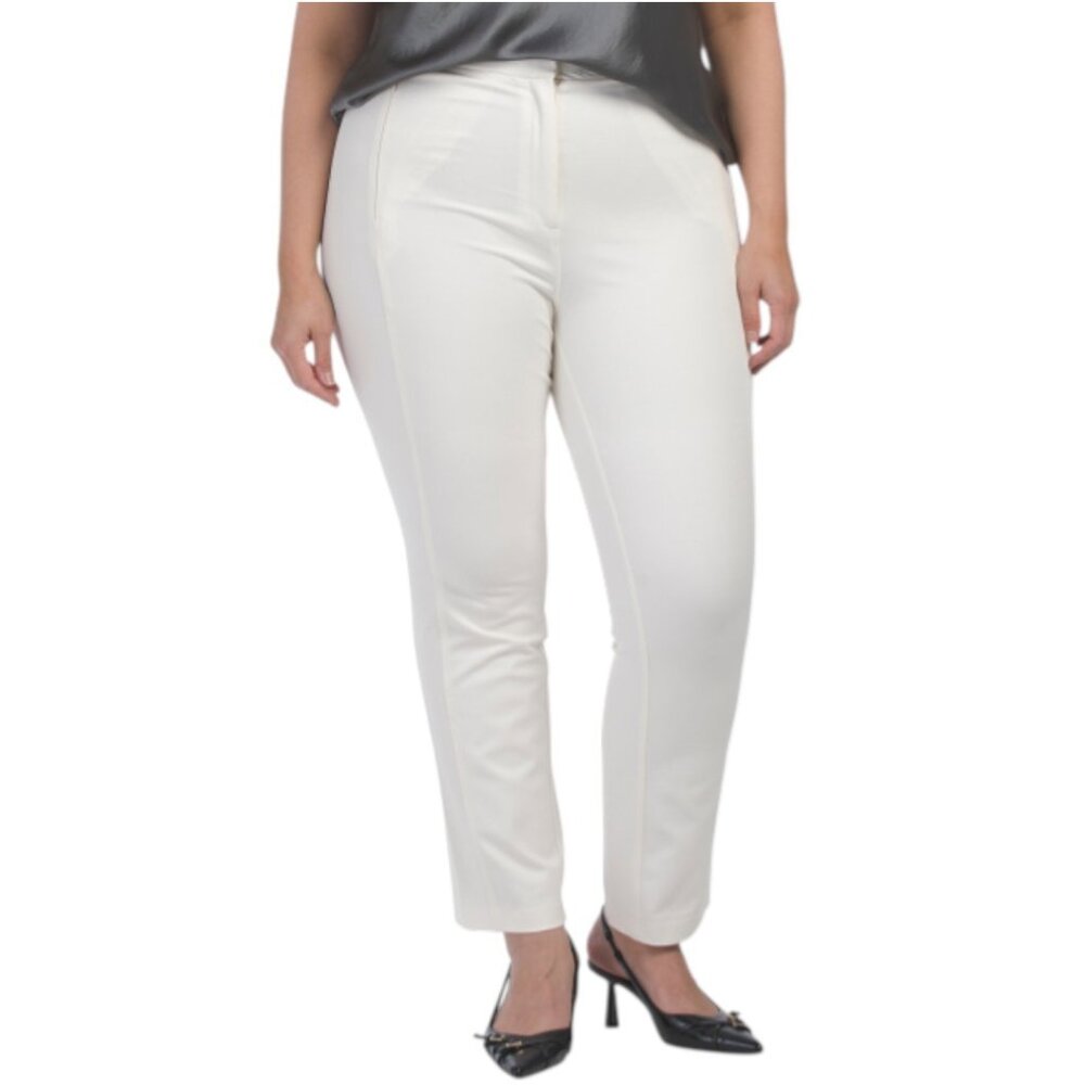 ELLA RAFAELLA Plus Seamed Ankle Pants